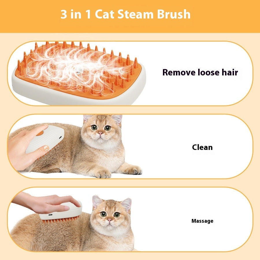 Pet Steam Brush | The Ultimate Grooming Tool