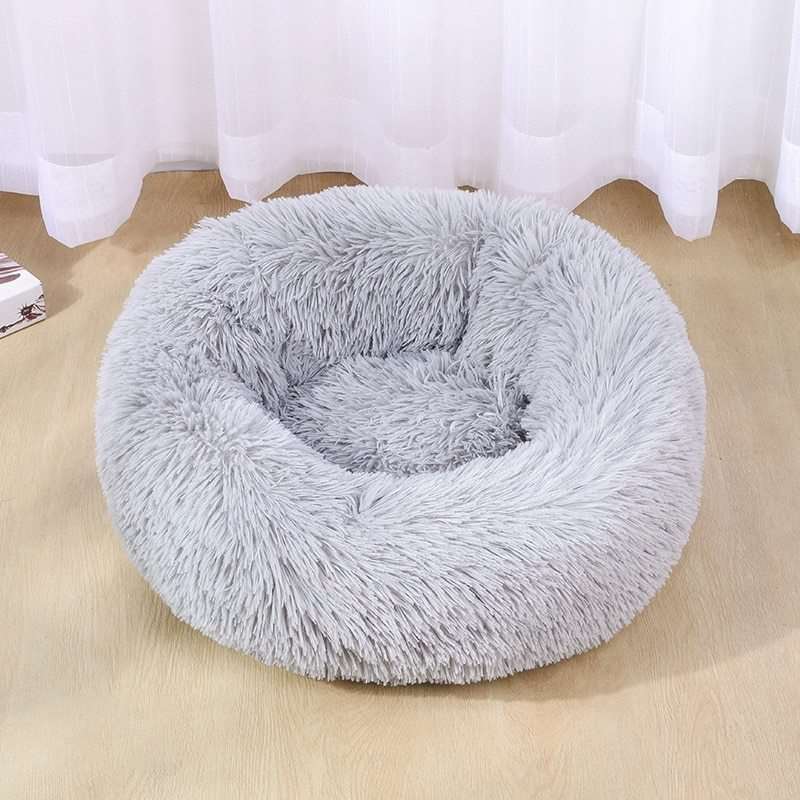 Super Soft Washable Dog Bed | Long Plush Calming Pet Bed for Deep Sleep, Velvet Sofa for Dogs & Cats