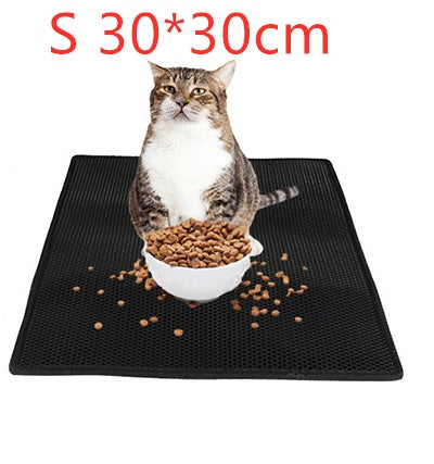 Honeycomb Cat Litter Mat | Waterproof, Double Layer, Urine-Proof, Washable Pad for Litter Box