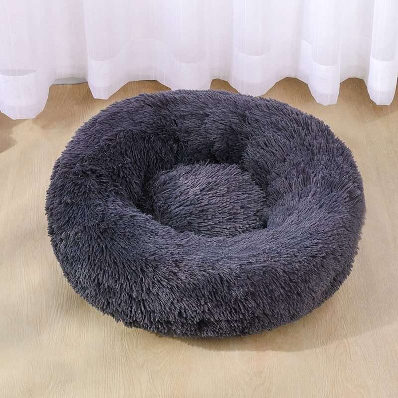Super Soft Washable Dog Bed | Long Plush Calming Pet Bed for Deep Sleep, Velvet Sofa for Dogs & Cats