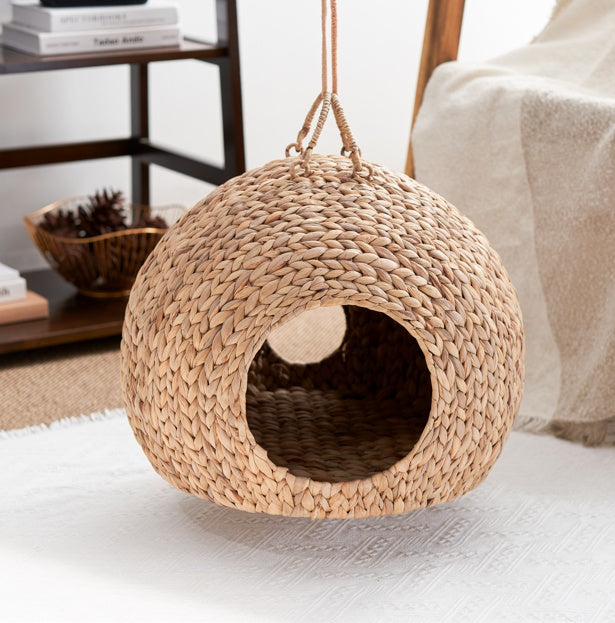 Rattan Cat Bed | Stylish and Sustainable Weaving Bed for Cat